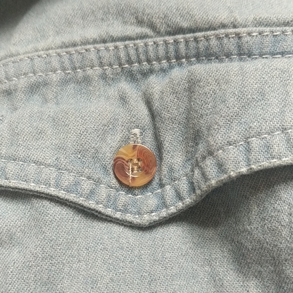 Denim Button Down - Picture 3 of 4